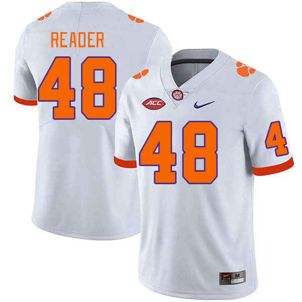 Clemson Tigers #48 DJ Reader College Football Jerseys Stitched Sale-White